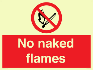 No naked flames